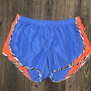 Soffe- Blue, Orange & Zebra Running Shorts